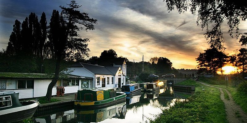 Sunset on the River Wey