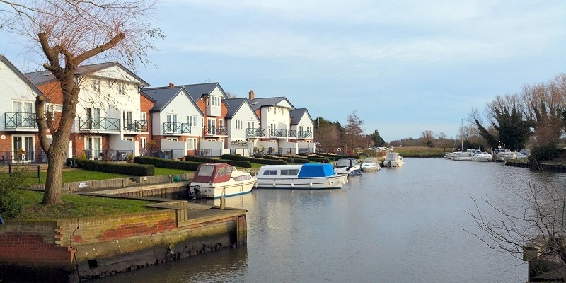 View from Loddon moorings