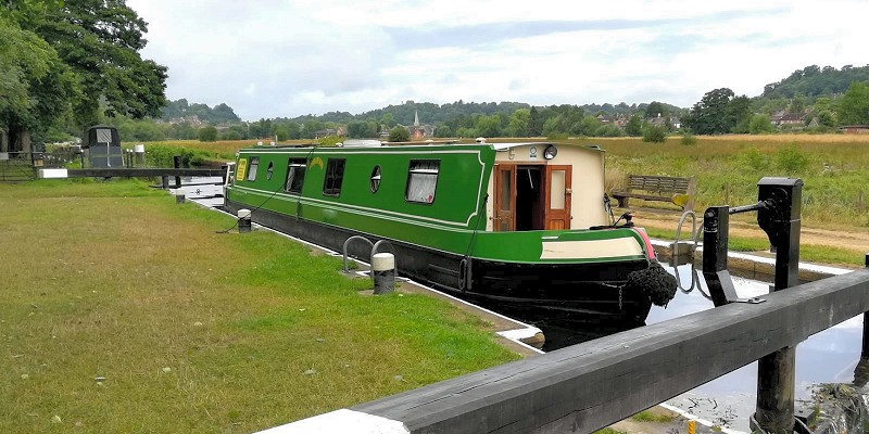 Catteshall Lock on The River Wey